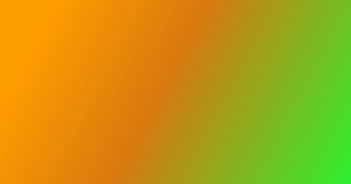 Orange And Lime Linear Gradient Background
