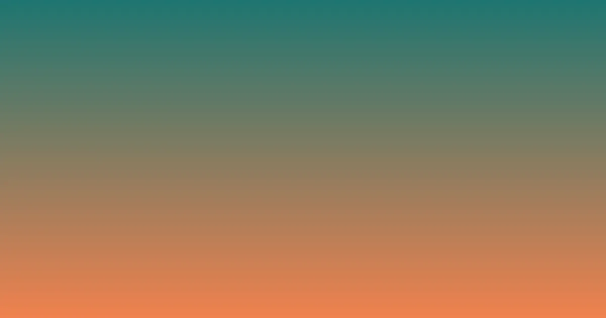 Teal And Orange Linear Gradient Background